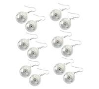 FOMIYES 6paires Boucles Oreilles Boule Disco Brillantes Pour Femme Décoration Oreille Élégante Bijoux Soirée Disco
