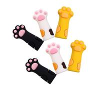 FOMIYES 6pcs Housses de Protection en Silicone pour Ciseaux Manucure Ongle, Réutilisables et Protectrices, Adaptées aux Outils de Pédicure et Manucure, Design Patte de Chat