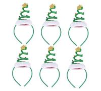 FOMIYES 6pièces Bandeaux de Noël pour Garçon Fille Motif Sapin de Noël Décorations de Cheveux