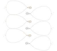 FOMIYES 6pièces Collier Cage à Cristal avec Pendentif Naturel Chaîne Ajustable pour Femme Collier Porte-pierre sans Marque