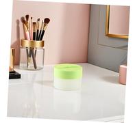 FOMIYES 6pièces Contenant De Soins Peau Plastique Pots De Crème De Voyage Ronds Avec Couvercle à Vis Et Cuillère Rechargeables Pour Maquillage