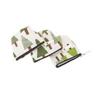 FOMIYES 6pièces Sac de Rangement Porte-Monnaie Zippé Coton et Lin Porte-Monnaie à Motif Forêt Sac à Monnaie pour Petits Objets