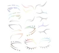 FOMIYES 6pièces Temporaires Pour Visage Autocollants Pour Yeux Et Sourcils Transferts De Pour Halloween Et Fêtes Costumées Et Filles