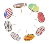 FOMIYES 8 Paires Boucles Oreilles Cuir de Sport pour Femmes Boucles Oreilles Unisexes pour Passionnées Parfaits pour Anniversaire et Événements