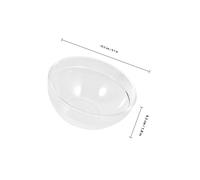 FOMIYES 8 Pièces Bol Acrylique Transparent pour de pour Salons de Beauté et Usage Domestique