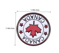 FOMIYES 8 pièces Broche Drapeau Canada Émail Rouge Motif Érable Ronde Épingle Patriotique Compacte pour Vêtements Sacs Chapeaux Hommes et Femmes