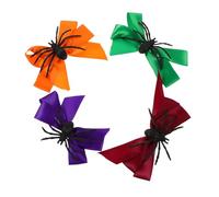 FOMIYES 8 Pièces Halloween Hair Bows With Spider Clips Lightweight Cosplay Accessories For And Women Comfortable Fit For Party And Costume Events