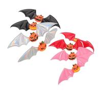 FOMIYES 8 Pièces Halloween Hair Clips Set Lightweight Pumpkin And Bat Wing Hairpins Gothic Accessories For Costume Party Decorations