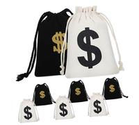 FOMIYES 8 Pièces Lot De Coton Avec Cordon Pochettes à Cordon De Serrage Pour Monnaie Et Bonbons Mixte Pochette à Thème Pour Fêtes Et Accessoires De Déguisement