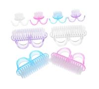 FOMIYES 8 Pièces Nail Duster Brush Set With Handle Portable Nail Dust Cleaning Brushes For Precise Manicure Cleaning At Home And Salon