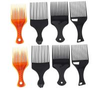 FOMIYES 8 Pièces Peigne Pics à Cheveux Pour Cheveux Bouclés Brosse à Cheveux à Dents Larges à Cheveux Portatif Cure-cheveux Pour Cheveux Bouclés à Cheveux De Coiffure Abdos