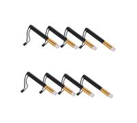 FOMIYES 8 pièces Pinceaux pour Paupières Multifonctions Brosse Douce Nylon pour Maquillage des Yeux et Nettoyage des Faux Cils Manche Noir pour Ombres à Paupières et Base de Maquillage
