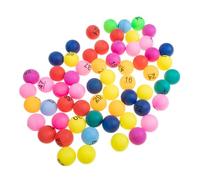 FOMIYES 90 Boules Numérotées en Plastique Coloré pour Tombola Lot de 90 Balles Creuses Numérotées de 1 à 90 pour Jeux de Société Activités de Groupe et Tirages Sort
