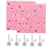 FOMIYES 98pièces Clous Oreilles Délicats Forme De Cœur Lot De Petites Boucles Oreilles Plates Indolores Bijoux De Perçage Pour Sensibles