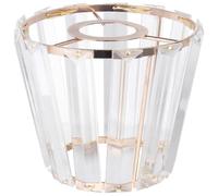 FOMIYES Abat-jour en Cristal et Fer Forgé, Grosse Taille Électrolytique Dorée, Couverture Légère pour Plafonnier, Applique Murale et Lampe Intérieure, Abat-jour Européen Élégant