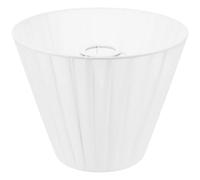 FOMIYES Abat-jour en Tissu Plissé Blanc, Abat-jour Démontable pour Lampe de Chevet, Lampadaire et Applique Murale, Dimensions 130x240x190 Mm, Accessoire Déco et Protection Ampoule