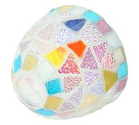 FOMIYES Abat-jour Suspendu en Verre Coloré, Remplacement Abat-jour de Plafonnier, Cache-ampoule pour Luminaire, Petits Abat-jour Décoratifs Style Nordique et Méditerranéen, 1 Pièce