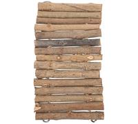 FOMIYES Abri en Bâtonnets de Bois pour Reptiles Espace Privé, Plateforme Confortable pour Tortues, Habitat Naturel Adapté aux Terrariums et Jardins