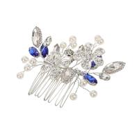 FOMIYES Accessoires De Peigne à Cheveux De Mariage Peignes à Cheveux De Mariage Perceuse à Verre Bleu