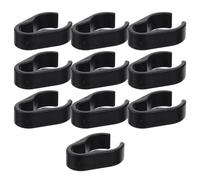 FOMIYES Accessoires pour Microphones Lot de 10 Clips Plastiques, Pinces pour Câble Micro Résistantes à L'Usure, Fixation Facile pour Pied de Micro en Enregistrement et Ktv