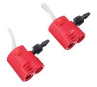 FOMIYES Adaptateur de Gonflage pour Vélo Mountain Bike, Kit 2 Pièces Valve Standard vers Fine, Connecteur Compatible Pompe à Air, Accessoire Cyclisme Pratique et Solide, Usage Plein Air,