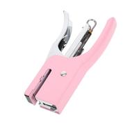 FOMIYES Agrafeuse Manuelle Petite Métallique Couleur Macaron pour Bureau et École, Pince Agrafeuse Mignonne Rechargeable, Capacité 2 Feuilles, Fournitures de Bureau Polyvalentes