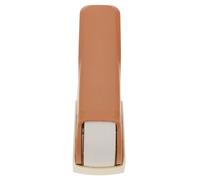 FOMIYES Agrafeuse Manuelle Robuste Doigt Mini Agrafeuse de Bureau Compacte en ABS et Fer Marron pour Bureau École et Reliure de Documents