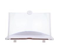 FOMIYES Amplificateur Écran Smartphone Blanc en Abs Angle de Vue Réglable, Compact Lecture de Livres et Journaux pour Seniors