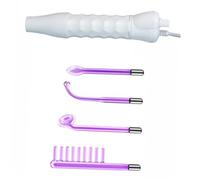 FOMIYES Appareil de Soin Visage Haute avec Tube Verre Rides et Raffermissant Masseur Facial Portable pour Circulation Lymphatique et Cutanée