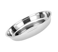 FOMIYES Assiette en Acier Inoxydable 30 Cm Plate, Plaque de Cuisson Barbecue Épaisse, Contenant Alimentaire Résistant, Support Alimentaire pour Repas en Plein Air et Buffet