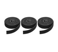 FOMIYES Attaches de Jardin en Nylon Noir 150 X 1,5 Cm, 3 Rouleaux Flexibles pour Fixation de Plantes Grimpantes et Branches, Outils Solide pour Jardinage Extérieur, Fil de Fixation