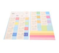 FOMIYES Autocollants Calendrier 10 Pièces Bleu Adhésifs Onglets Mensuels pour Agenda et Cahier Accessoires D’Indexation Pratiques pour Bureau École et Usage Quotidien