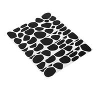 FOMIYES Autocollants en Feutrine Motif Vache 5 Feuilles, Pastilles Adhésives pour Bricolage et Décorations Halloween, Coussinets Souples pour Costumes et Surfaces Murales