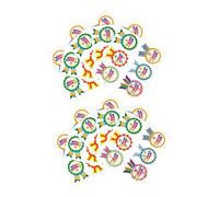 FOMIYES Autocollants « Joyeux Anniversaire » pour Garçon et Filles - 10 Feuilles de 6 Badges Autocollants Colorés - Stickers D’Anniversaire pour Fêtes Cartes Écoles et Décorations de