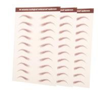 FOMIYES Autocollants Sourcils 3 Feuilles Waterproof Effet 3d Brun Naturel Kit Maquillage Sourcils pour Femmes Usage Quotidien