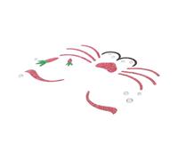 FOMIYES Autocollants Temporaires Visage Lapin De Pâques, Maquillage Pailleté, Adhésifs Pour Fête Cosplay Garçon Et Filles, Décoration Visage Animal Festive