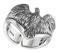 FOMIYES Bague Aigle Ajustable Vintage Ouverte Bague Créative en Métal pour Femmes Style Rétro Confortable pour Adolescentes et Femmes