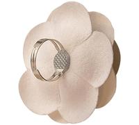 FOMIYES Bague Camélia pour Femme en Tissu Solide, Couleur Sobre, Design Fleur Délicat, Bijou Décoratif Élégant pour Mariage et Fête, Accessoire Mode pour Adolescentes, 1 Pièce