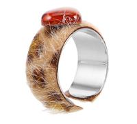 FOMIYES Bague D'Amour À Imprimé Léopard Pour Homme Bague À Imprimé Léopard Bagues Tendance Pour Halloween Pour Enfants Ajustable Au Doigt Ouverte Élégante Tendance En Alliage