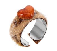 FOMIYES Bague D'amour Imprimé Léopard Bague Ouverte Bijoux Pour Hommes Bagues à La Mode Bagues Réglables Pour Femmes Anneau De Pouce Hommes Anneaux Mode Anneau De Doigt Léopard Acrylique