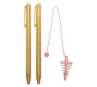 FOMIYES Baguette de Sourcier en Cuivre pour Divination et Prospection, Tige Télescopique Portable Adaptée la Recherche Spirituelle la Localisation d'or