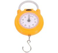 FOMIYES Balance Suspendue Portable Jaune Pèse-Poids Compact en Plastique et Métal Balance à Main Précise pour Voyage Maison et Bagages Outil de Pesée Léger et Ergonomique