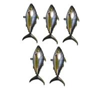 FOMIYES Ballons Gonflables Poisson Thon 70X38 CM Lot de 5 en Film Aluminium pour Décorations Fête Anniversaire Thème Océan