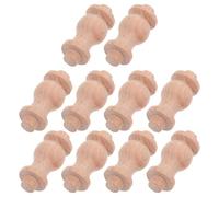 FOMIYES Balustres en Bois Massif pour Décoration Intérieure, 10 Pièces, Mini Fuseaux Romains 4x1,8 Cm, Accessoires pour Balustrades et Petites Rambardes, Éléments Artisanaux pour Escalier