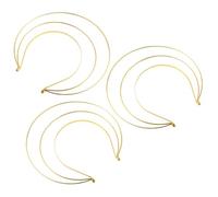 FOMIYES Bandeau Couronne en Fer Doré 3 Pièces Serrage-Tête Baroque à Trois Couches pour Femme Accessoire de Tête Renaissance Mariage Soirée Costumée et Fêtes