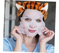 FOMIYES Bandeau Tigre Pelucheux Cartoon Bandeau Animal DouxCe pour Fille et Femme pour Lavage Visage et Soins Peau Protection Cheveux Lors Application de Masques