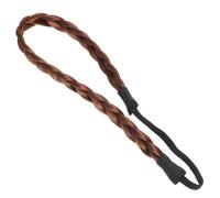 FOMIYES Bandeau Tressé Élastique Synthétique Cheveux Naturel pour Femmes et Filles Postiche Marron Ajustable et Accessoire Beauté
