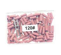 FOMIYES Bandes de Ponçage Ongles avec Mandrin à Roulement Mini Bandes Abrasives Grit Rose pour Manucure et Pédicure Précise Élimination Peau Morte et Callosités Coffret Portable pour Usage