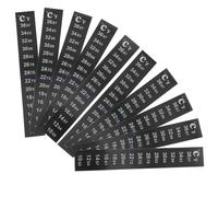 FOMIYES Bandes Thermométriques Adhésives 10 Pcs pour Aquarium Intérieur 10-36℃, Thermomètre à Changement de Couleur Précis, Mesure Température Eau, Terrarium et Fermentation