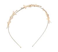 FOMIYES Baroque Sea Star Headband Glitter Sparkling Hair Hoop For Women Coastal Summer Accessory Durable Metal Five Pointed Star Hairband For Weddings And Parties